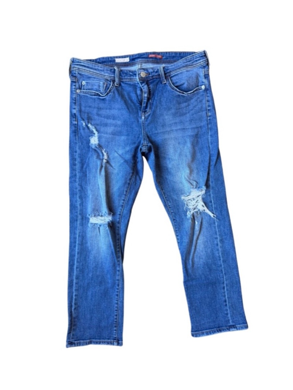 Pilcro Slim Boyfriend Crop Jeans